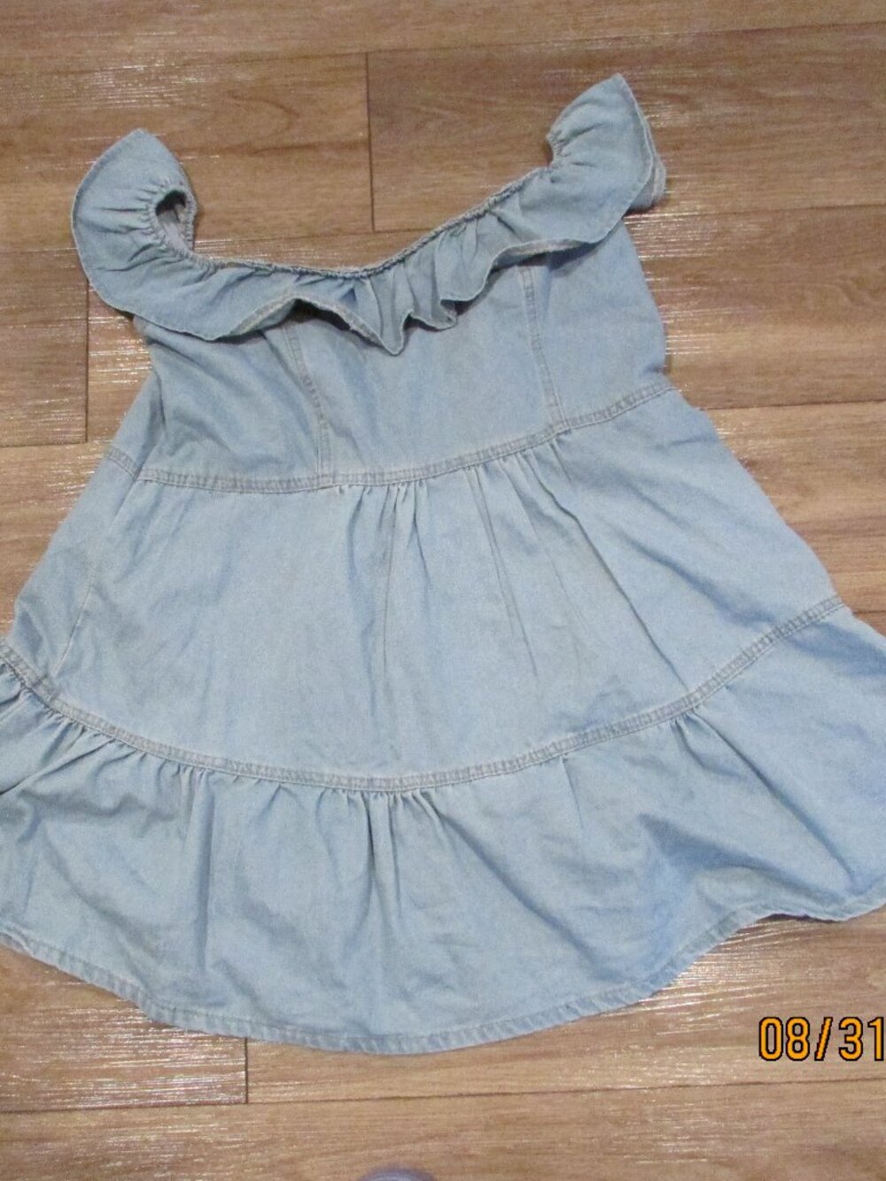 XPLUSWEAR OFF THE SHOULDER DENIM DRESS SIZE XXL